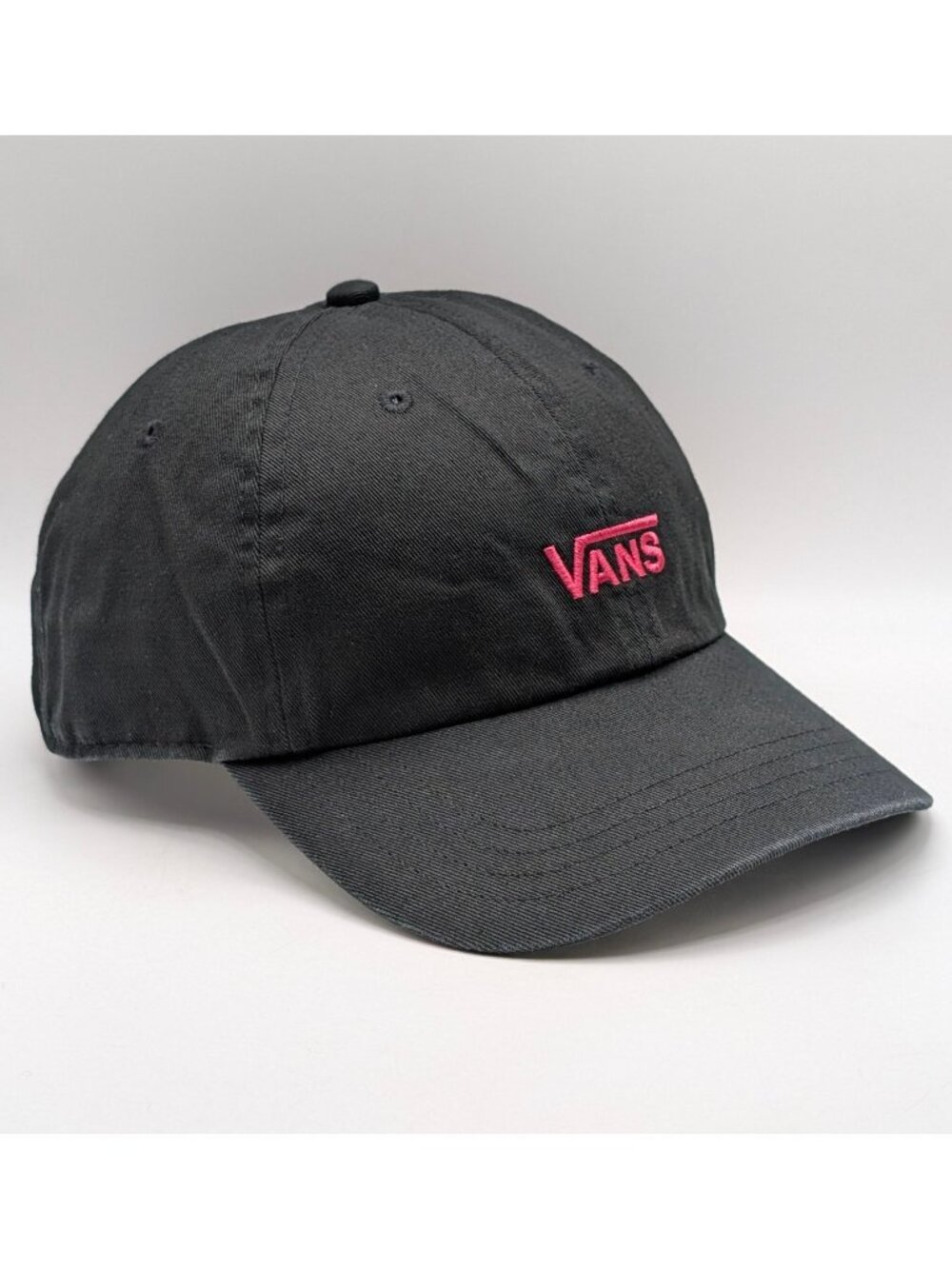 Vans Off The Wall Floral Hat Adjustable Strap Back Black Pink Skateboarding